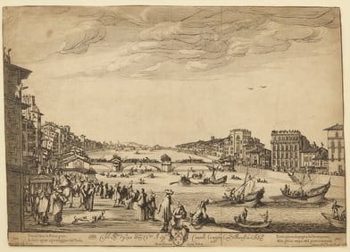 Stefano Della Bella - Il Gioco Del Ponte a Pisa