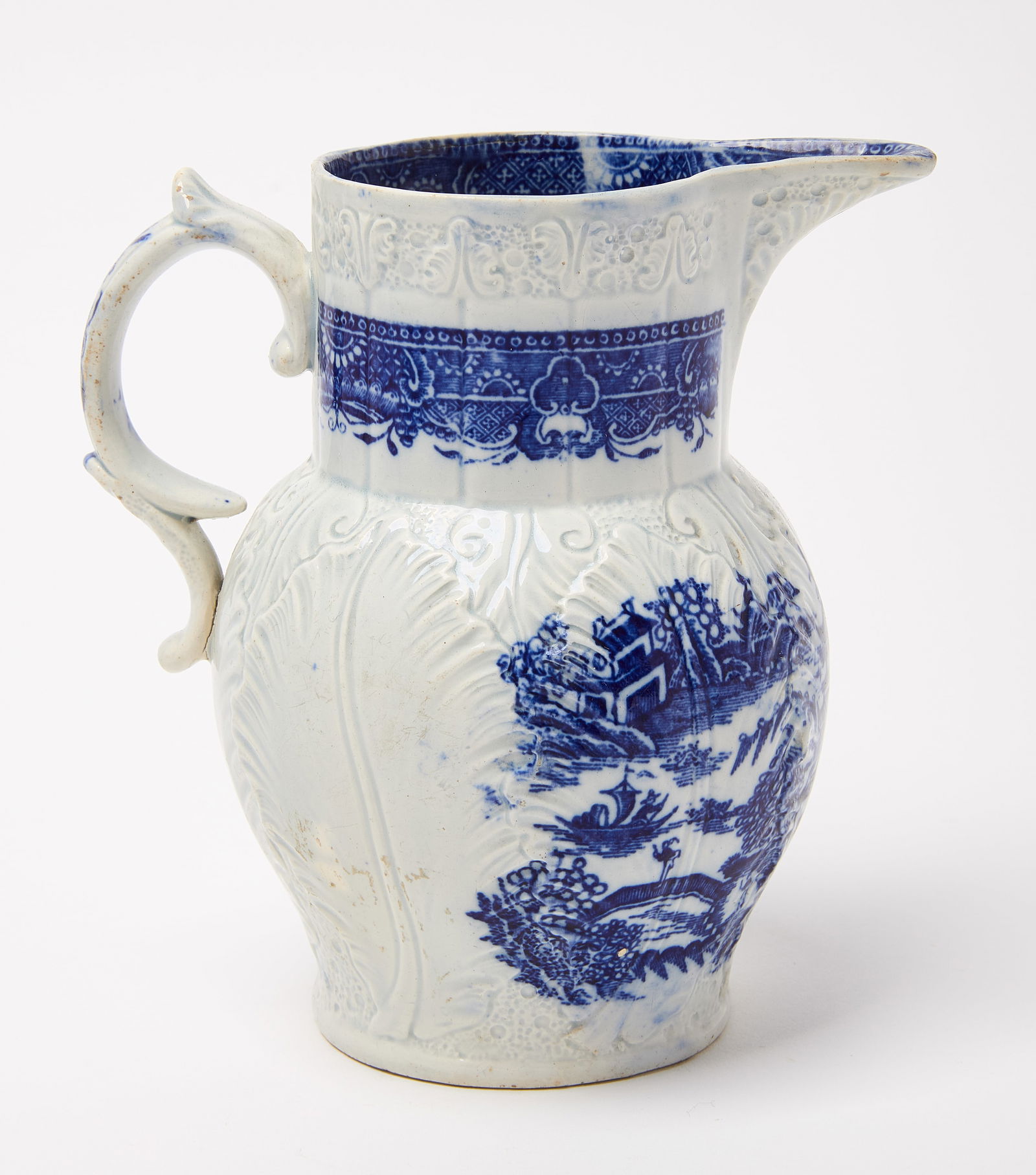 Staffordshire Earthenware Jug - Twin Temples (1 of 5)