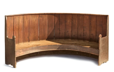 Curved Settle Bench