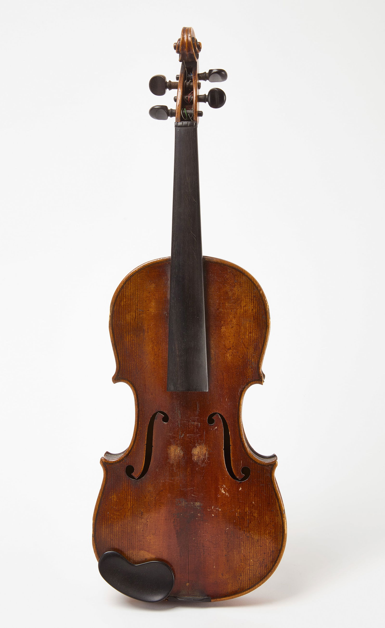 Joseph Guanerius Violin: Violin by Joseph Guanerius. 19th century hand made copy. L 23-3/4". Condition: Surface wear and imperfections. Missing strings. Link to hi-res images: https://www.dropbox.com/scl/fo/r