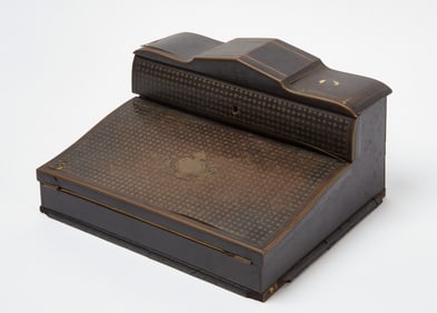 Early Lap Desk with Brass Inlay