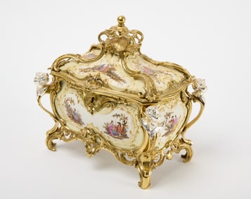 KPM Bronze Mounted Porcelain Casket