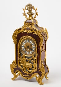 Tiffany & Co. Ormolu Mounted Burl Mantle Clock