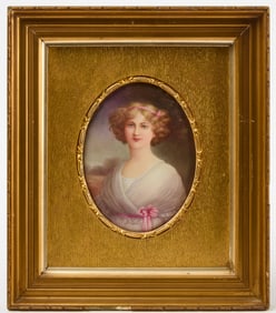 Portrait Painting Porcelain by Leslie Johnson