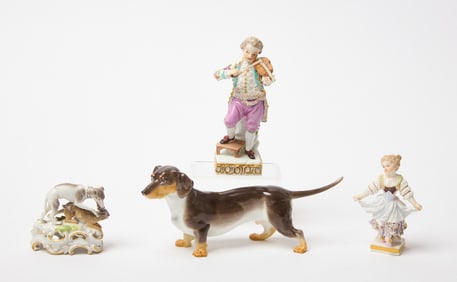 Four Small Meissen Figurines