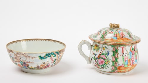 Two Rose Medallion Bowls