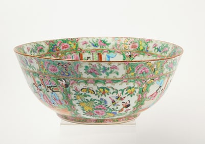 Large Rose Medallion Porcelain Bowl