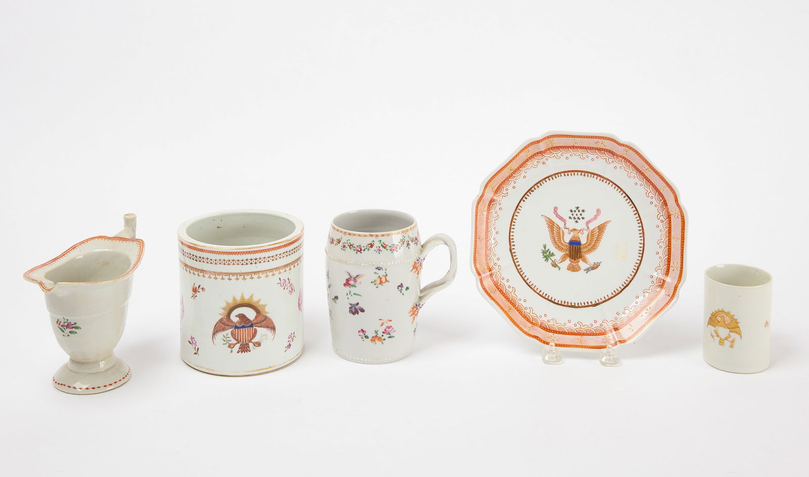 Five China Trade Porcelain Items (1 of 3)