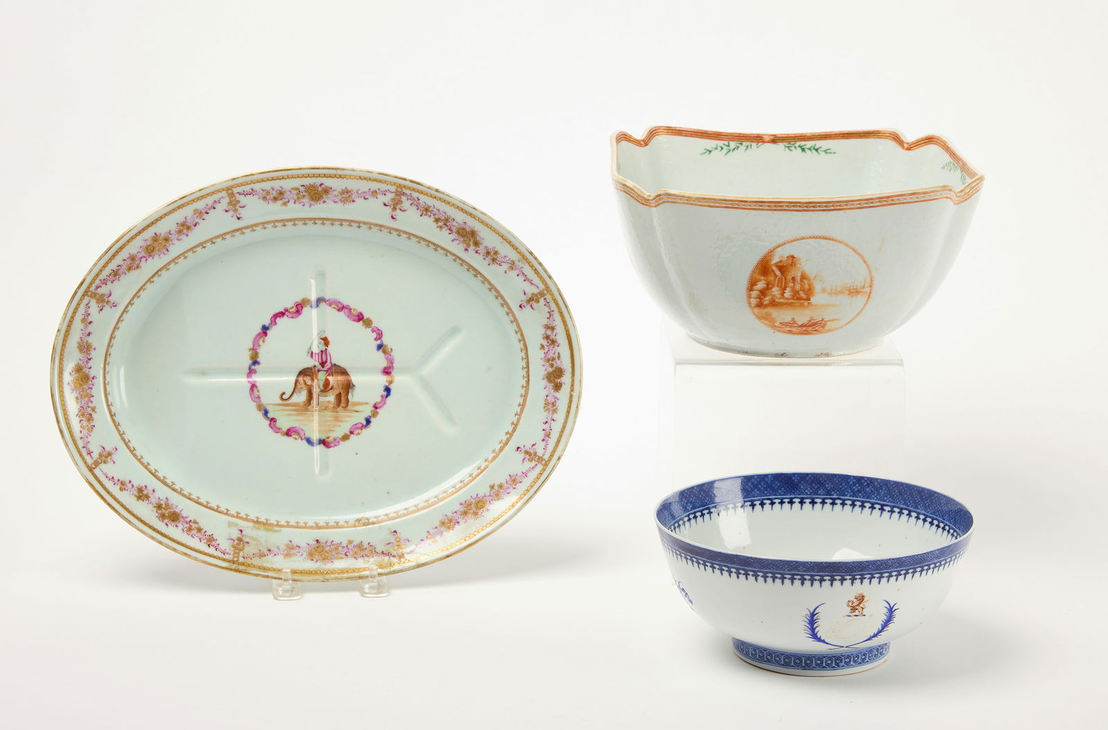 Three China Trade Porcelain Items (1 of 5)