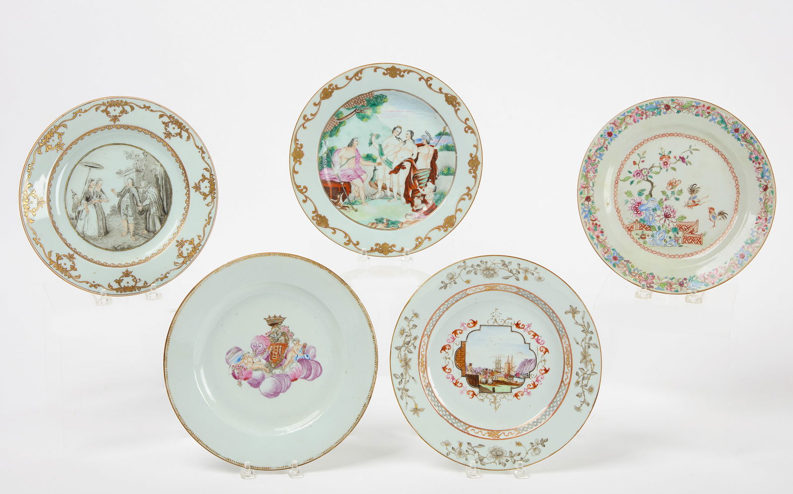 Five Chinese Export Plates (1 of 5)