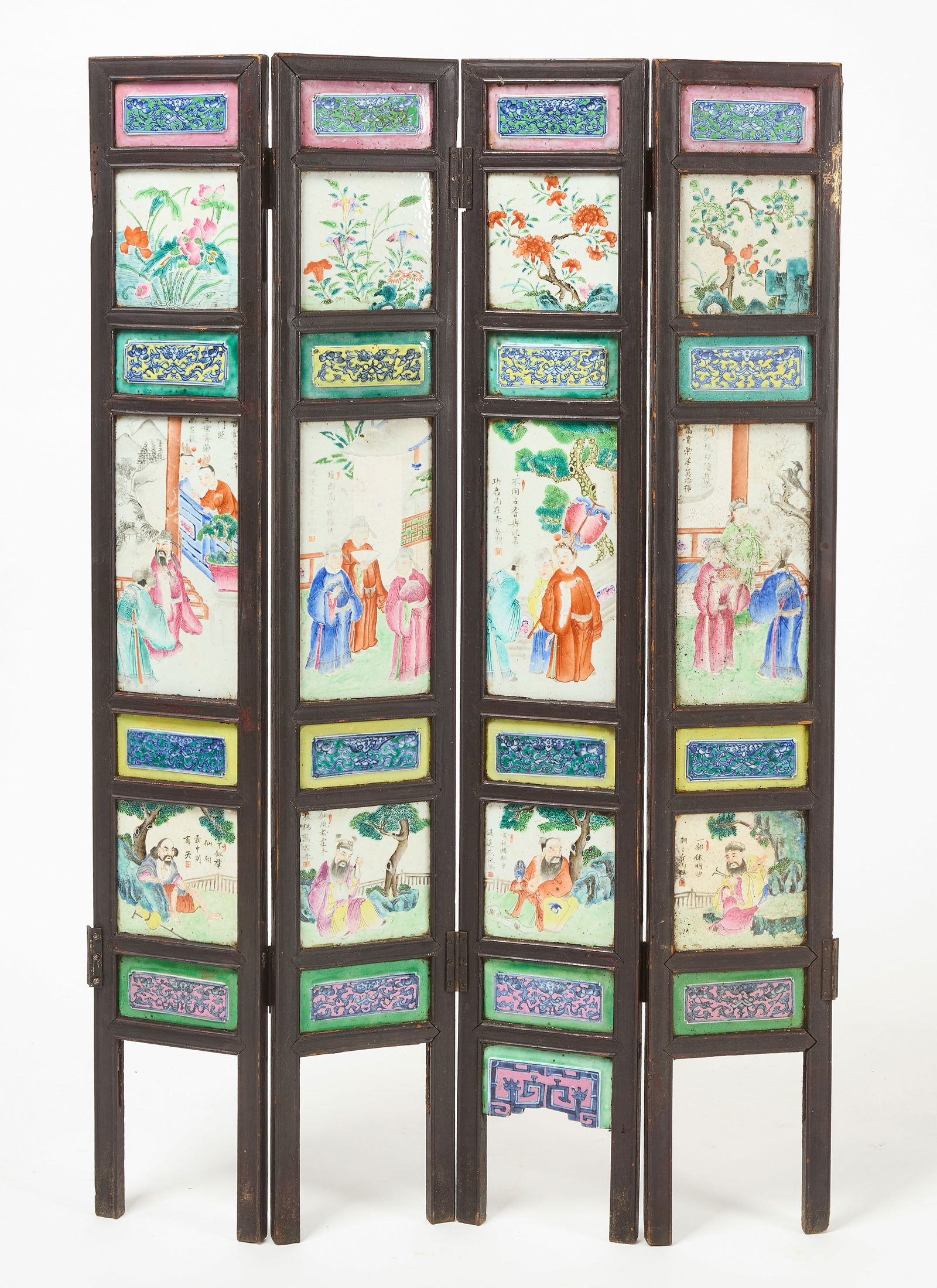 Folding Asian Tile Screen (1 of 5)