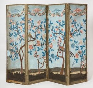 Asian Folding Screen Room Divider