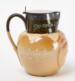 Royal Doulton Lambethware Queen Victoria Pitcher