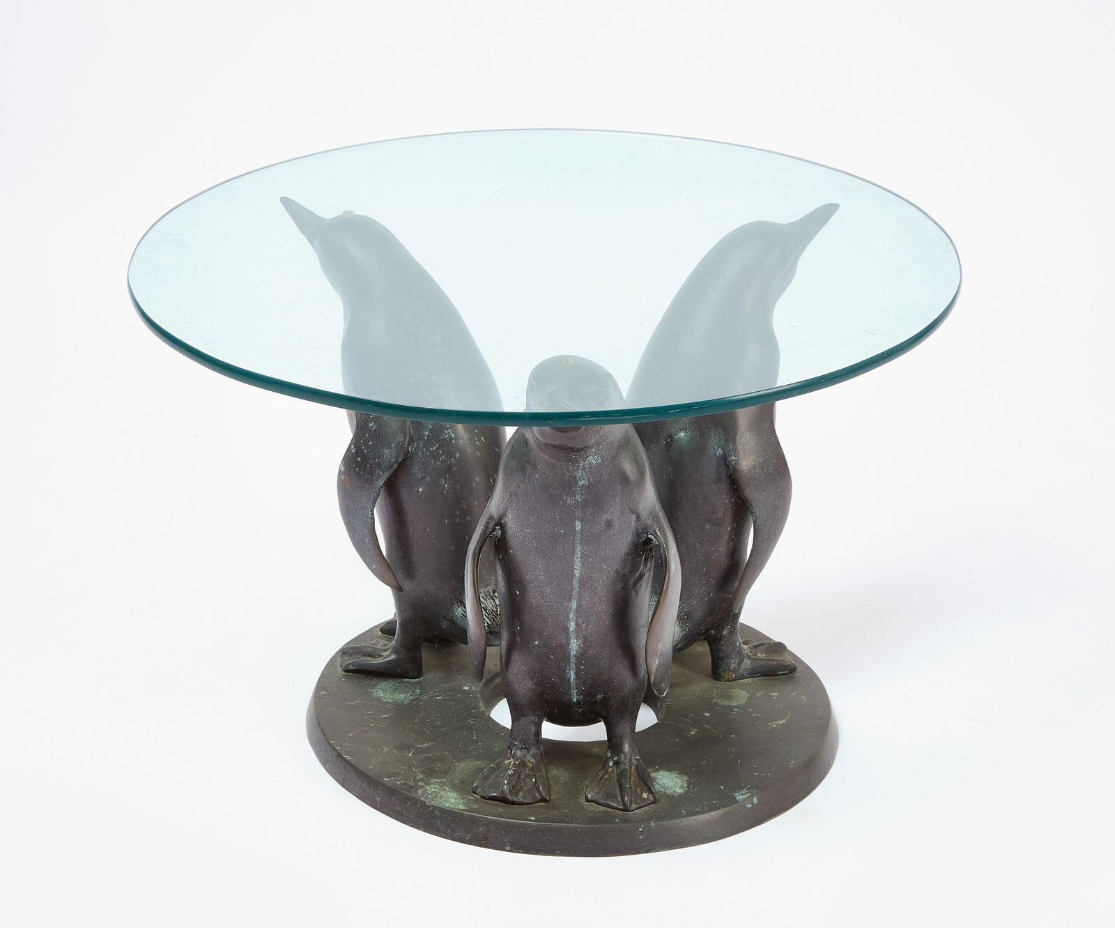 Bronze Triple Penguin Coffee Table (1 of 6)