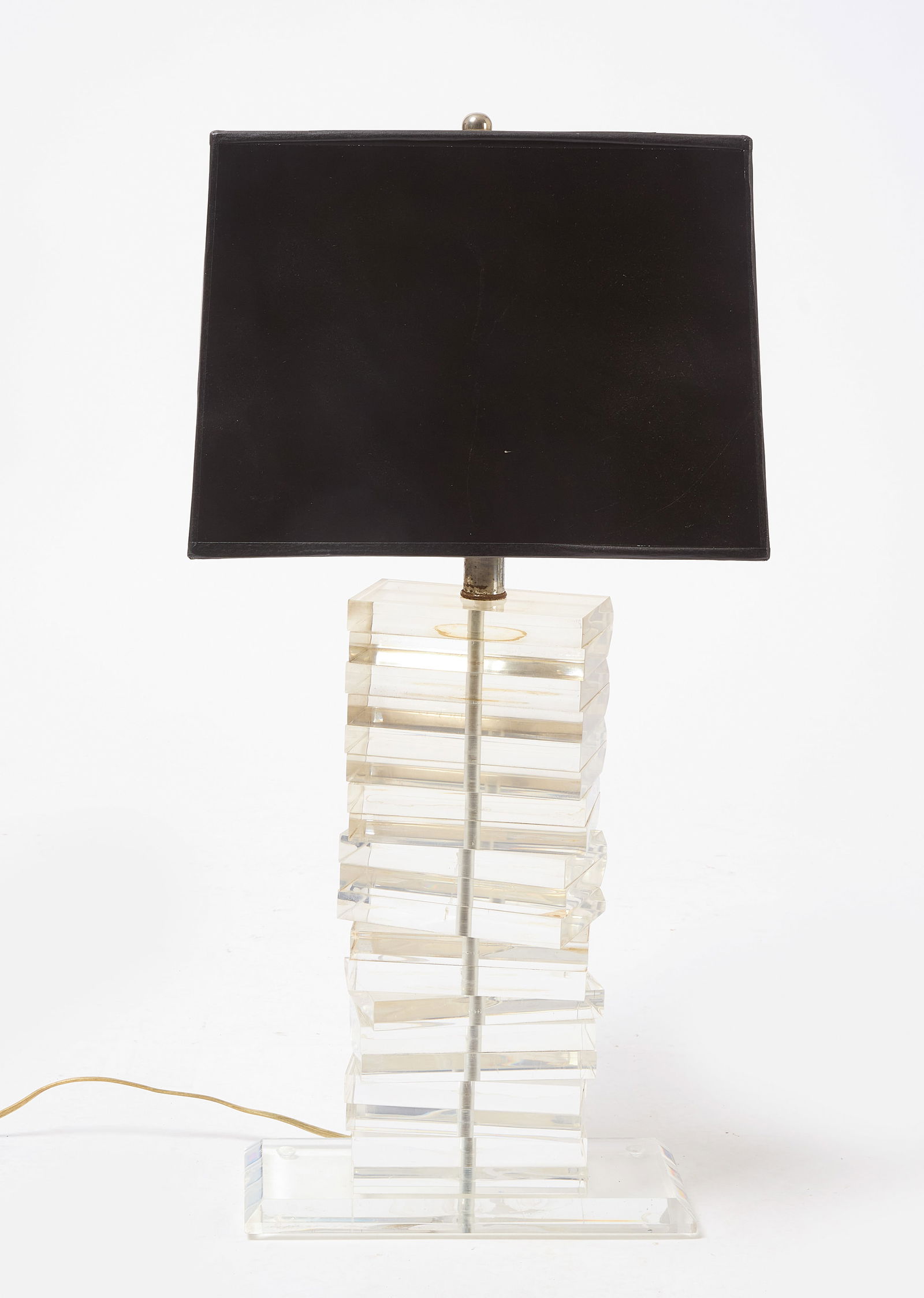 Stacked Lucite Table Lamp (1 of 1)