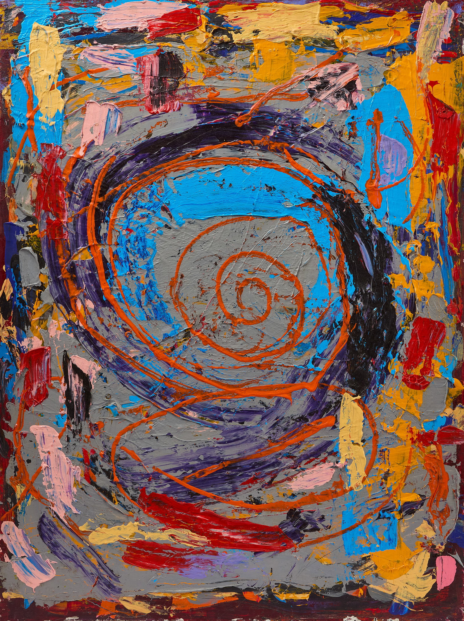 Ulrich Mcelroy-'Merciful' - 2006: Ulich McElroy-'Merciful'. Acrylic on linen canvas. Dated 2006 on reverse. H 40 in. W 30 in. Condition: Original condition. Link to hi-res images: https://www.dropbox.com/scl/fo/shw1rkylmm6cudn