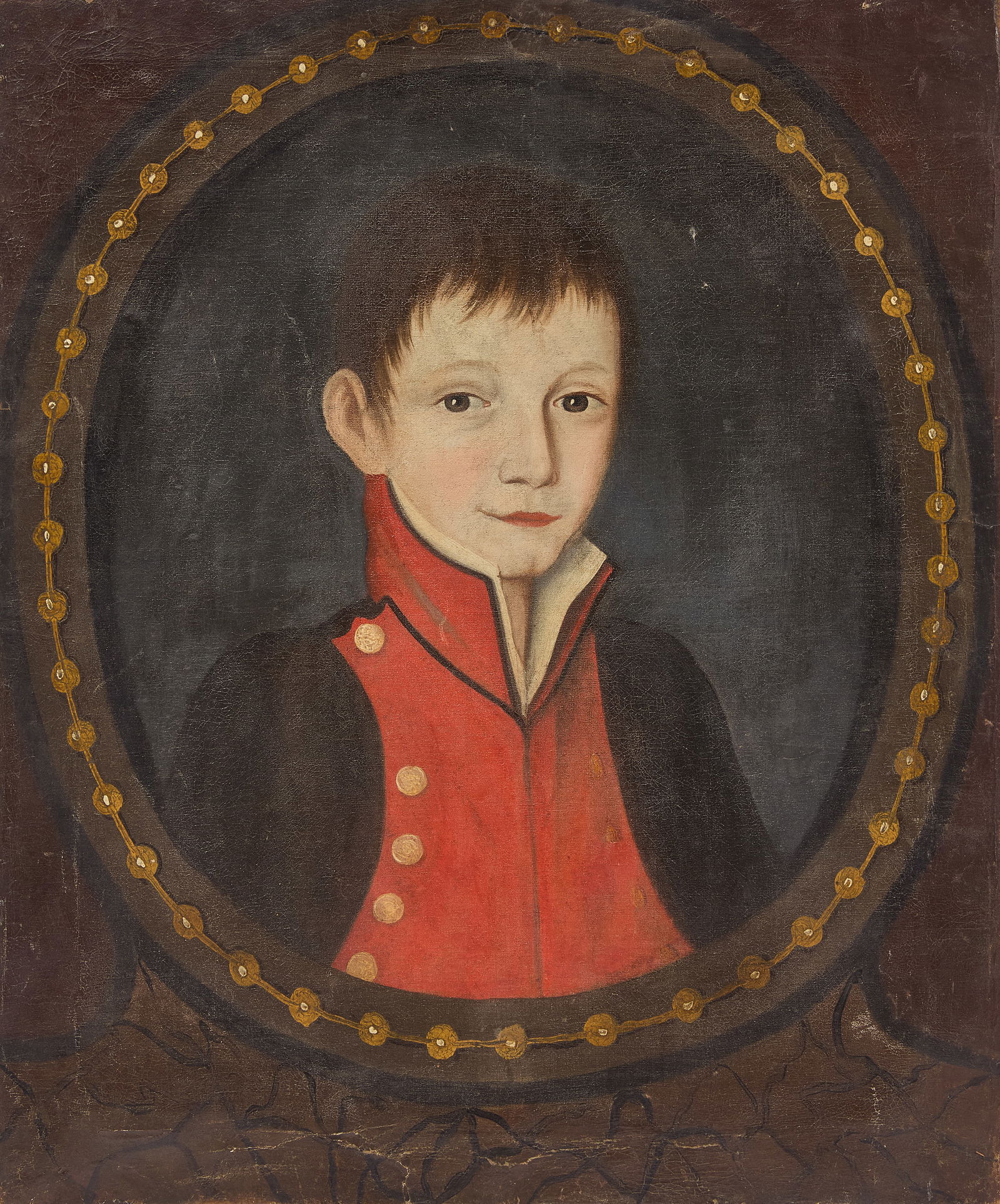 Portrait Boy in Military Coat (1 of 4)