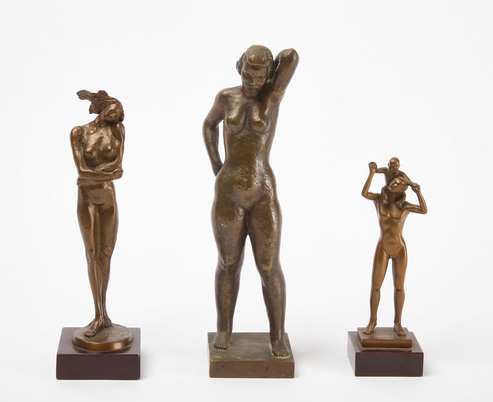 Three Modern Bronze Sculptures (1 of 6)