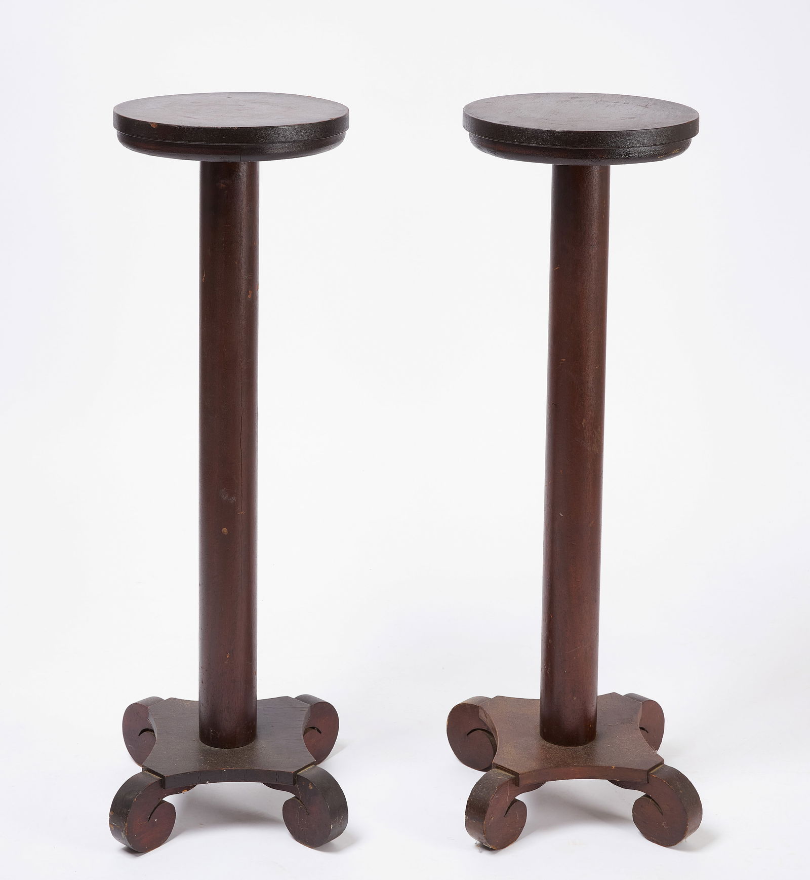 Pair of Wood Pedestals (1 of 4)