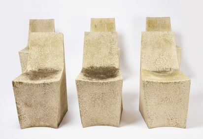 Set of Six Contemporary Resin Chairs
