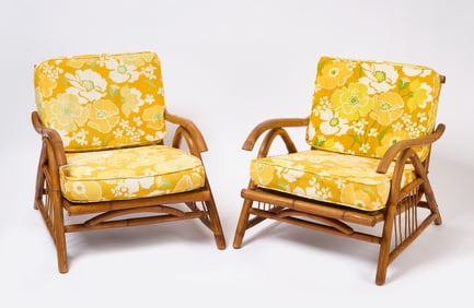 Pair of Rattan Armchairs