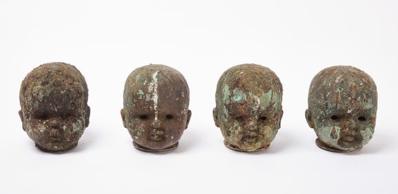 Four Doll Head Molds
