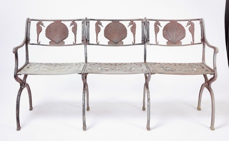 Seahorse Garden Bench