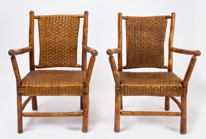Pair of Old Hickory Armchairs