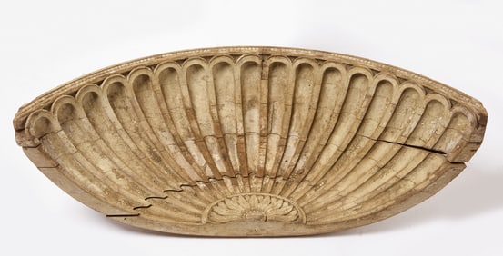 Carved Architectural Element - Demilune
