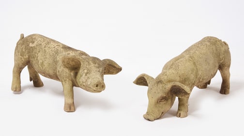 Pair of Garden Pigs