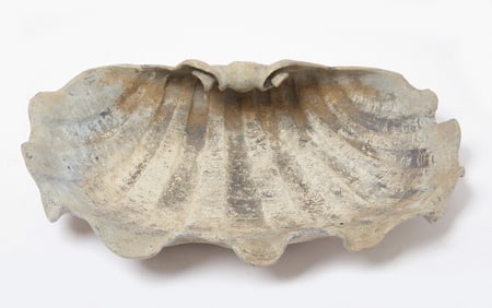 Large Lead  Shell Fountain Basin