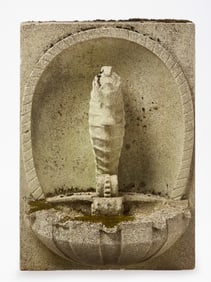 Vintage Garden Fountain With Seahorse