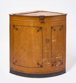 Grain Painted Corner Storage Bin