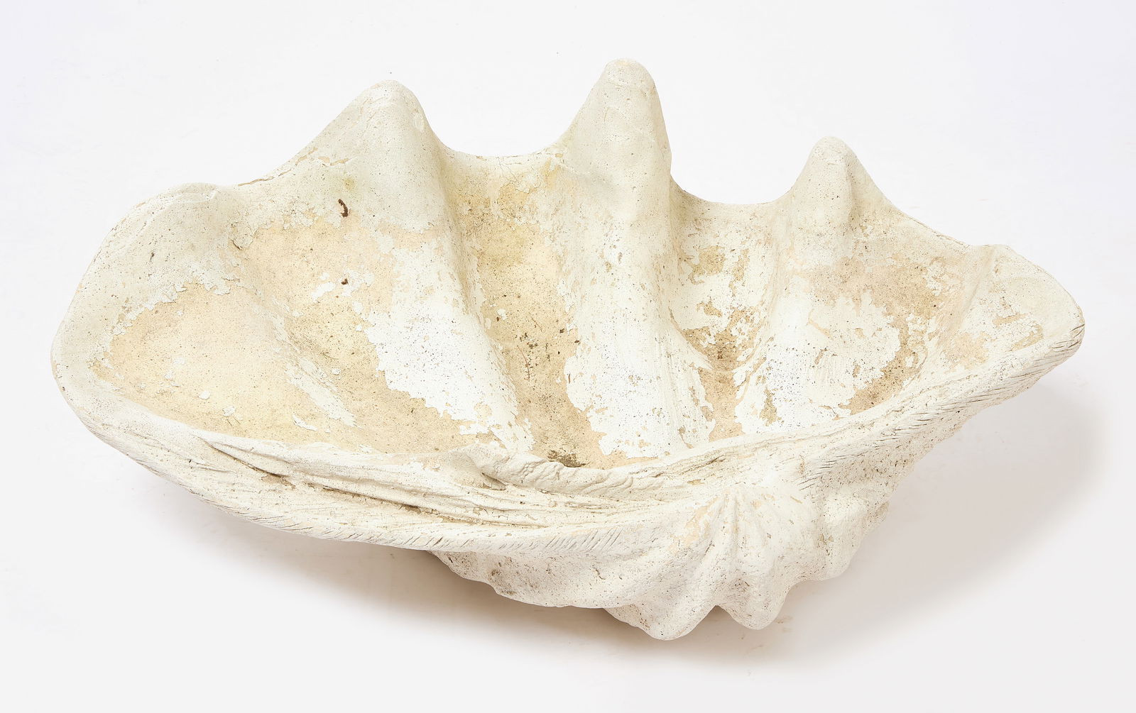 Faux Giant Sea Clamshell Planter (1 of 2)