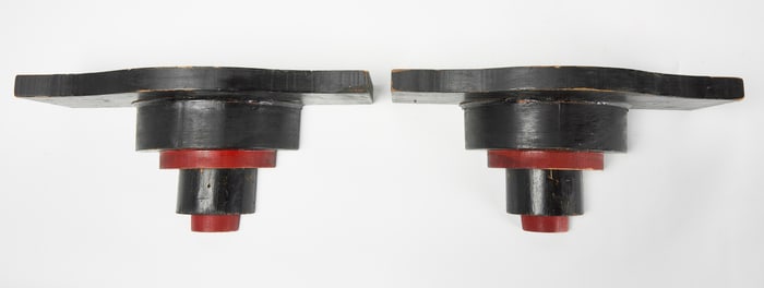 Two Art Deco Wall Shelves