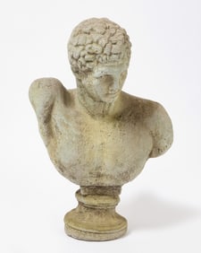 Cast Stone Bust of a Man