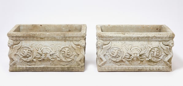 Pair of Rectangular Garden Planters