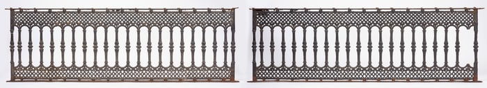 Pair of Victorian Fence Segments