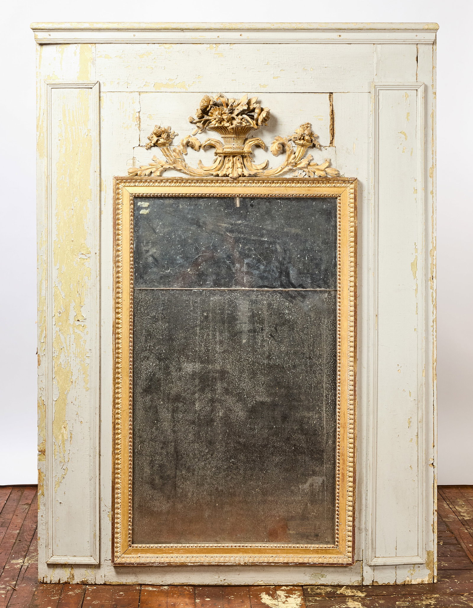 Trumeau Overmantle Gilded Mirror (1 of 5)