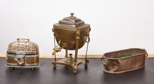 Group of Three Copper Items