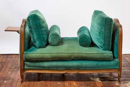 Velvet Upholstered Expanding Day Bed