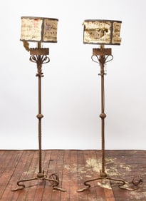 Wrought Iron Gothic Style Floor Lamps