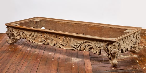 Ornately Carved Day Bed Base