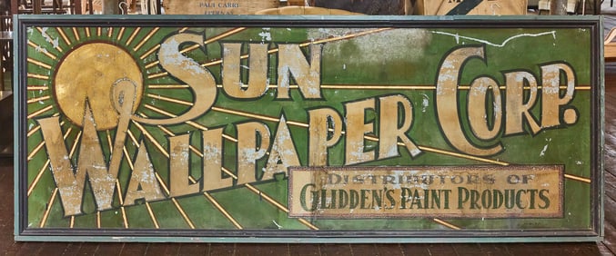 Sun Wallpaper Corporation Sign