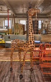 Brutalist Giraffe Sculpture