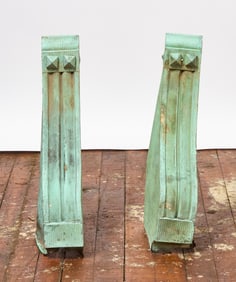 Pair of Copper Architectural Corbels