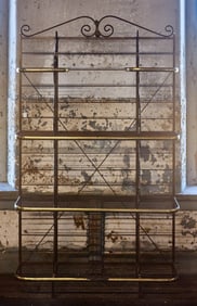 Brass and Iron Baker's Rack