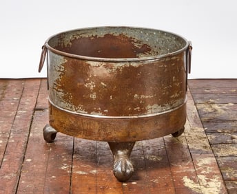 Steel Planter with Claw Feet
