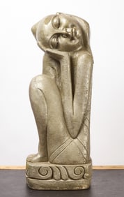 Composite Sculpture of a Crouched Figure