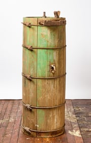 Painted Industrial Hardware Keg